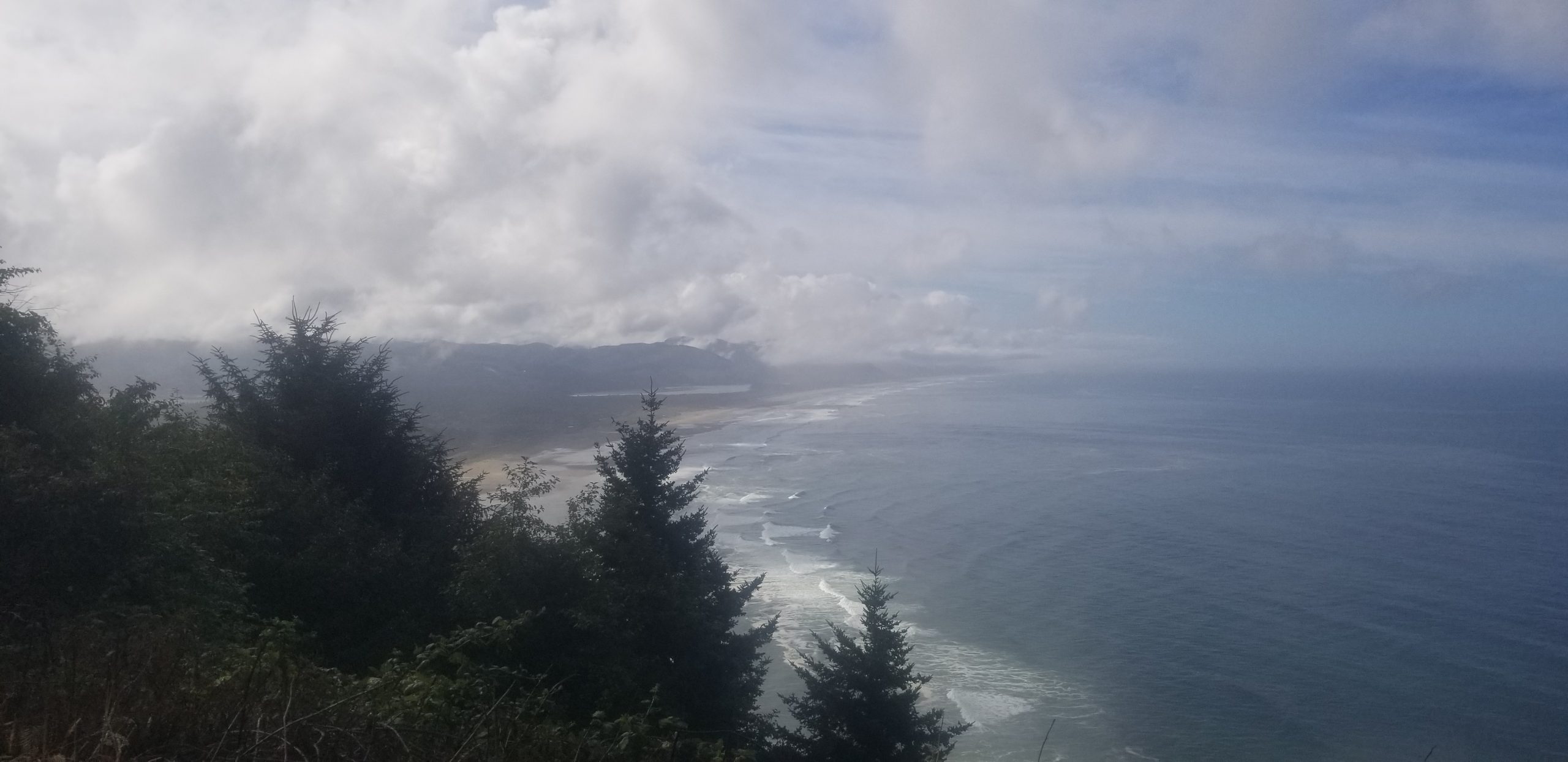 A favorite view ... from our backyard, Neahk-Kah-Nie Mountin overlooking Manzanita Beah and Nehalem Bay. Please respect our beaches and our residents - enjoy these treasured natural wonders and leave the beaches, rivers and outdoor recreation areas CLEANER than you found them. Take only photos, leave only footprints. (PHOTO BY LAURA SWANSON.)