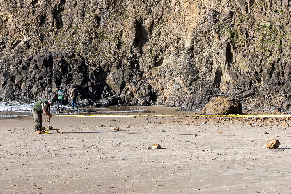 Oceanside Beach Tunnel Closed by Landslide, Traps Several People