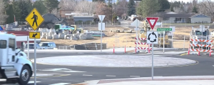 Redmond Mini-roundabout traffic circle